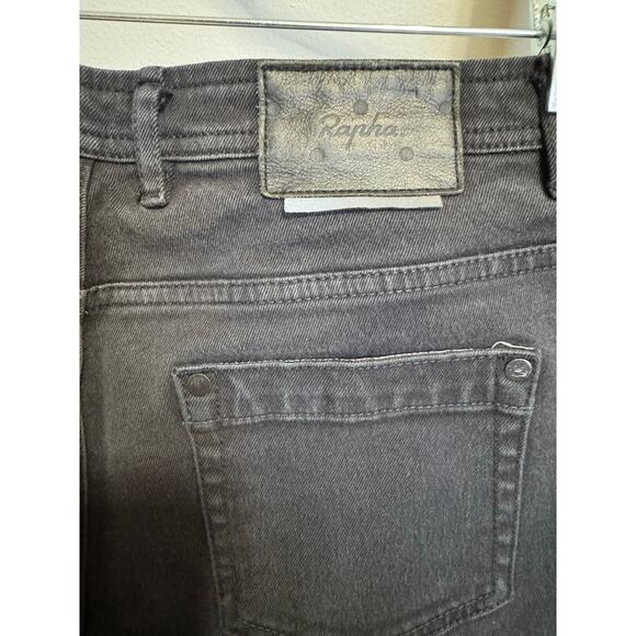 Rapha NWOT Cycling Jeans Activewear Stretchy Skinny Mid Rise Black Size 32 by 29 - Picture 10 of 15